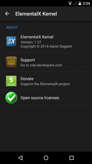 ElementalX Kernel Screenshot