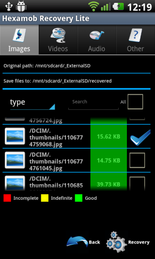 Hexamob Recovery PRO *ROOT* Screenshot