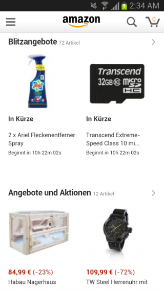 Amazon DE Screenshot