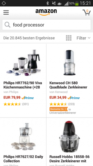 Amazon DE Screenshot