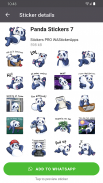 新的熊猫贴纸 WAStickerApps screenshot 3