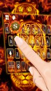 Flaming Tiger Keyboard Theme screenshot 0