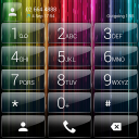 Dialer theme Curtain Neon