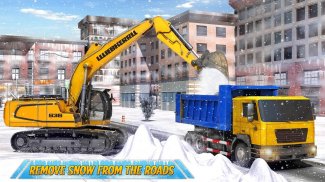 Snow Heavy Excavator Machine Simulator screenshot 4
