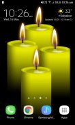 Yellow Candles Live Wallpaper screenshot 0