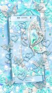 Turquoise Diamond Butterfly Live Wallpaper screenshot 1
