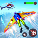 Fliegender Jetpack Hero Crime 3D-Kampfsimulator Icon