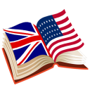 English books, multilingual parallel dictionaries Icon