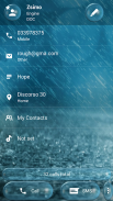 Dialer Bubble Rain Theme para Drupe e ExDialer screenshot 4