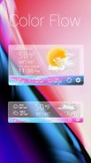 Color Flow GO Weather Widget Theme screenshot 1