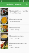 Recetas de ensaladas y aderezos en español gratis. screenshot 6