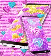 2020 Glitter hearts live wallpaper screenshot 7