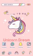 Wallpaper ธีม　Unicorn Dream screenshot 0