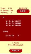 IQ Test puzzle numbers screenshot 5