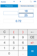 Calculadora de fracciones 4in1 screenshot 2