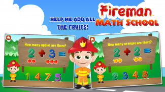 Math Games with the Fireman screenshot 1