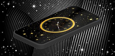 Black Clock Live Wallpaper