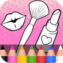 Glitter Beauty Coloring Book ❤ Icon