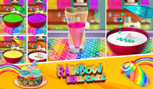 Rainbow Swiss Roll Cake Maker! New Cooking Game screenshot 9