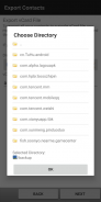Export Contacts screenshot 2