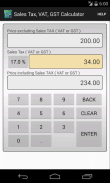 Sales Tax, VAT, GST Calculator screenshot 1