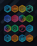 Hexanet - Neon Icon Pack screenshot 3