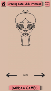 Drawing Cute Chibi Princess, Step by Step Drawing screenshot 2