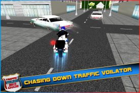 Traffic Police Bike Chase 3D screenshot 5