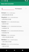 Data Unit Converter: Byte screenshot 0