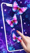 Purple Butterfly Live Wallpaper screenshot 0