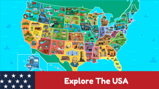 USA Map Kids Geography Games screenshot 0