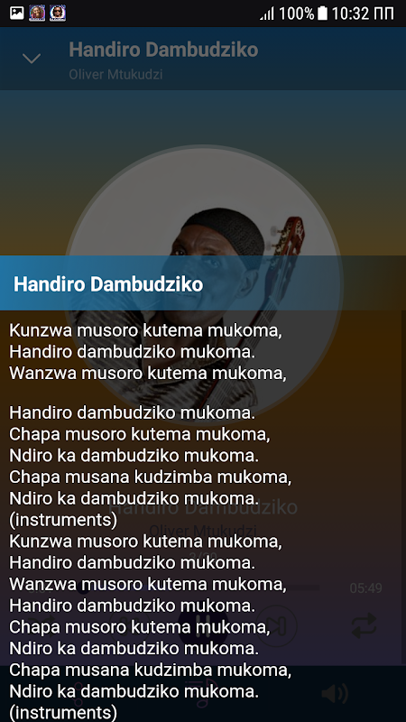 Download do APK de Letra música Oliver Mtukudzi para Android