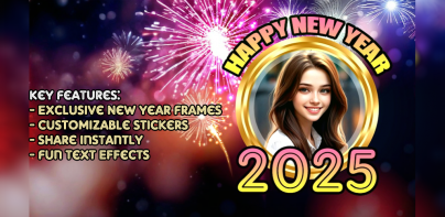 Happy NewYear 2025 Photo Frame