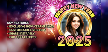 Happy NewYear 2025 Photo Frame screenshot 3