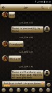 SMS Messages Gloss GoldBlack screenshot 0