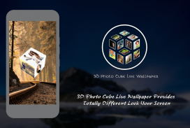 3D Photo Cube Live Wallpaper screenshot 1