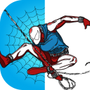 Spider Super Hero Coloring man Icon