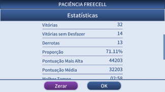 FreeCell Paciência Pro screenshot 3