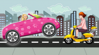 Barbie Traffic Racing screenshot 1