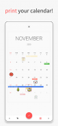 White Calendar screenshot 2