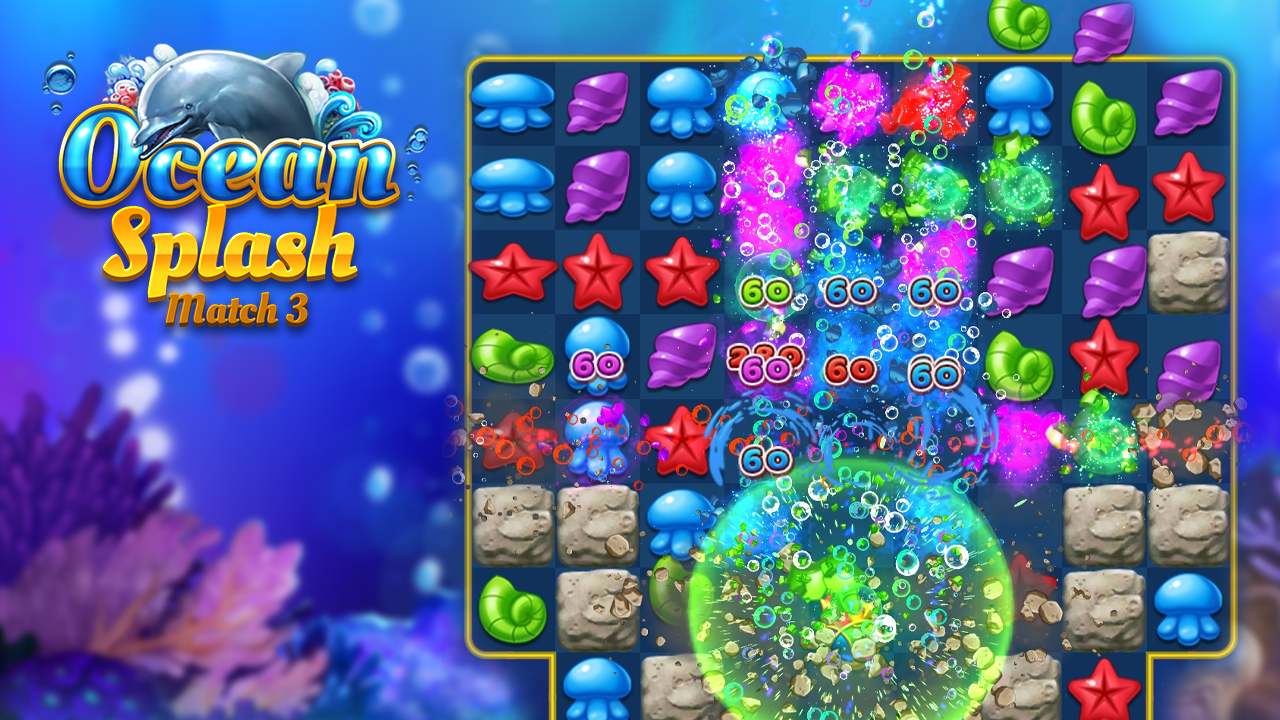 Ocean Splash Match 3: Бесплатные головоломки - Загрузить APK для Android |  Aptoide