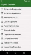 Algebra Formulas screenshot 3