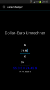 Dollar-Euro Rechner screenshot 1