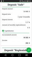 Deposit calculator screenshot 3