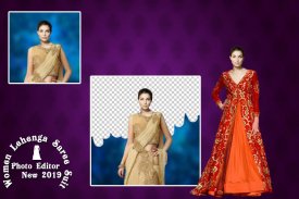 Women Lehenga photo Suit editor screenshot 2