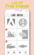 شعار العلامة التجارية اللون حسب العدد - بكسل الفن screenshot 1