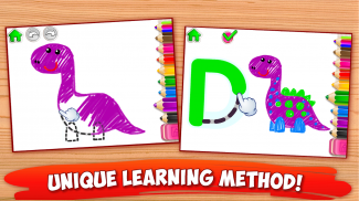 Çocuk boyama alfabe 😍 Okul öncesi eğitici oyunlar screenshot 1