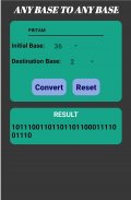 Base Converter: Base 2-Base 36 screenshot 1