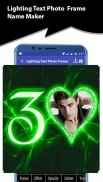 Lighting Text Photo Frame screenshot 1