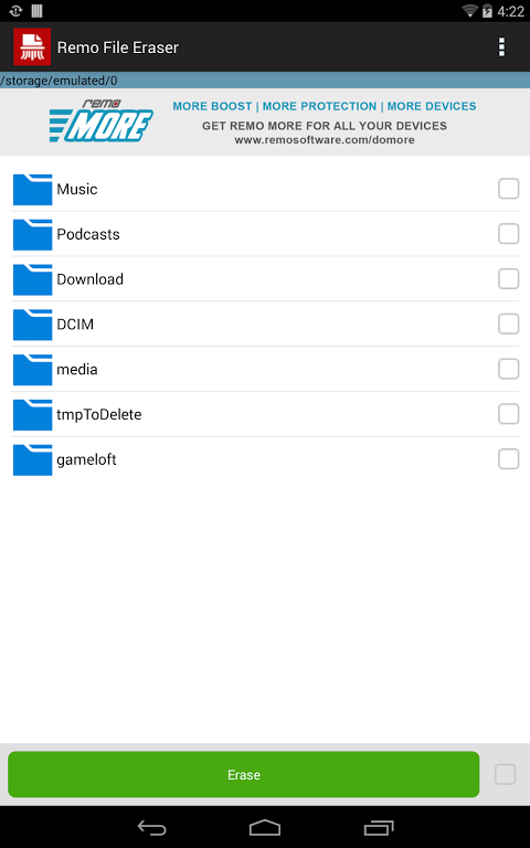 android file eraser
